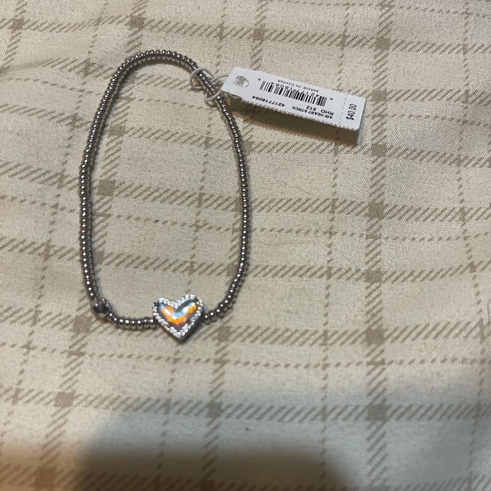 Kendra Scott dichroic glass heart bracelet